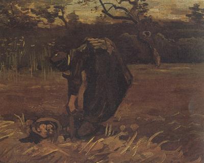 Vincent Van Gogh Peasant Woman Digging Up Potatoes (nn04) Sweden oil painting art